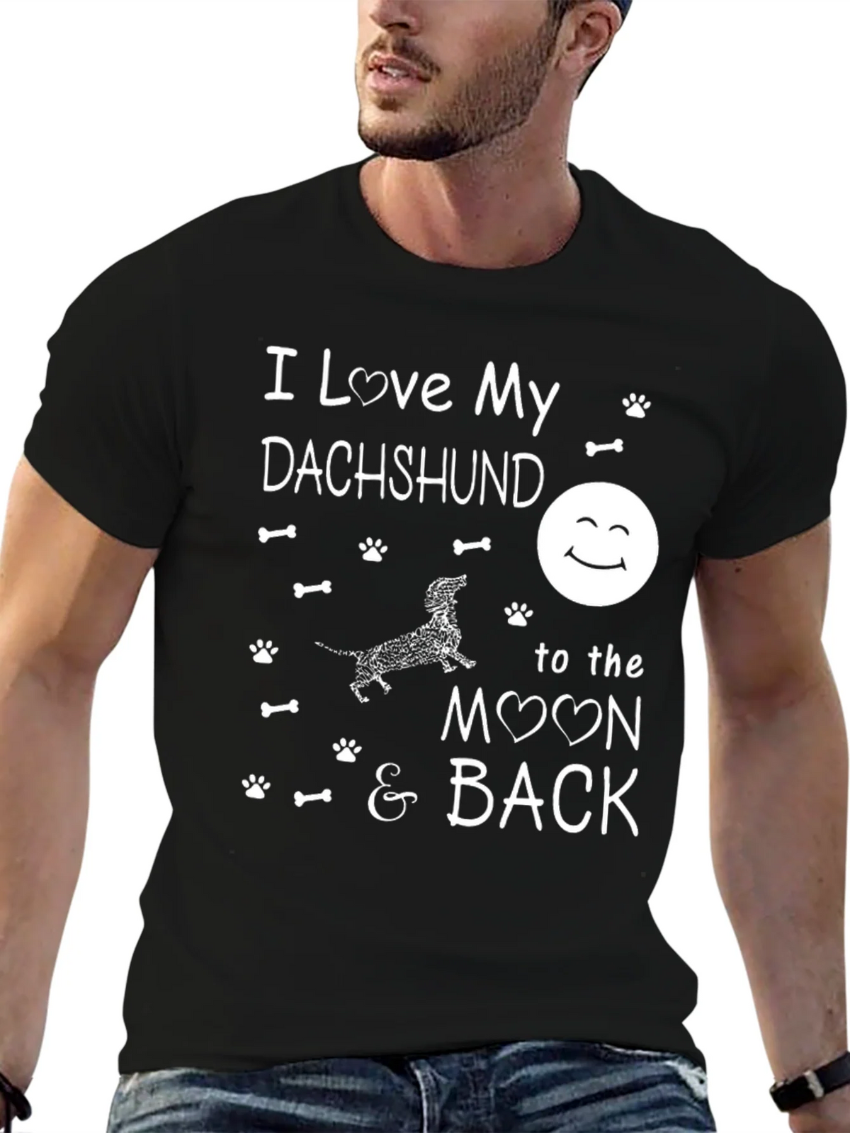 I Love My Dachshund T-Shirt product image 6