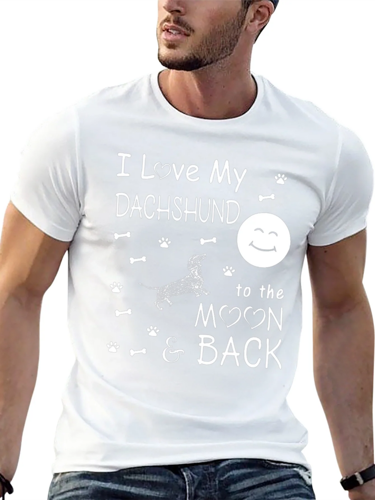 I Love My Dachshund T-Shirt product image 12