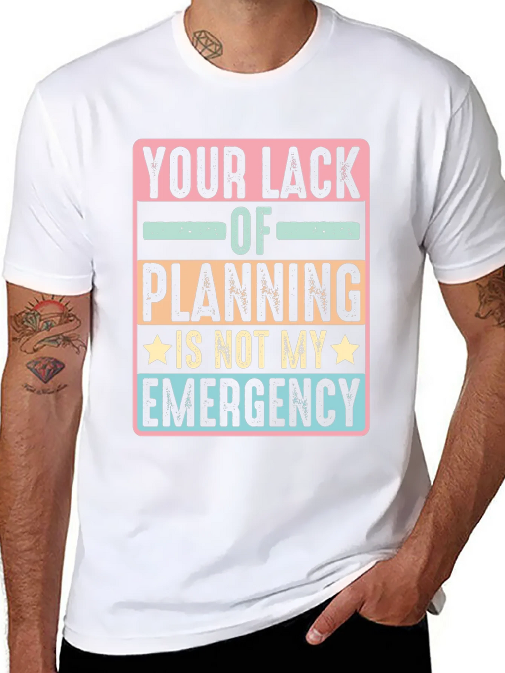 Funny Not My Emergency Graphic Tee - Black product image 5