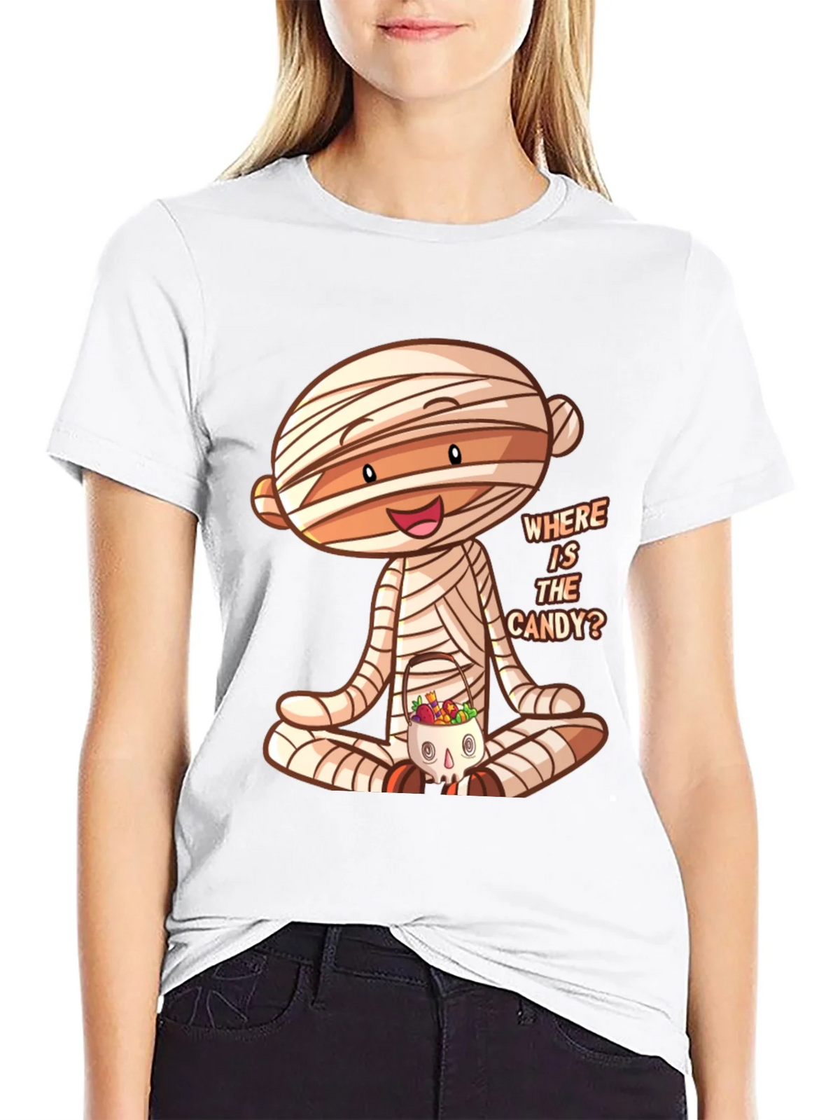 Halloween Mummy Candy T-Shirt product image 6