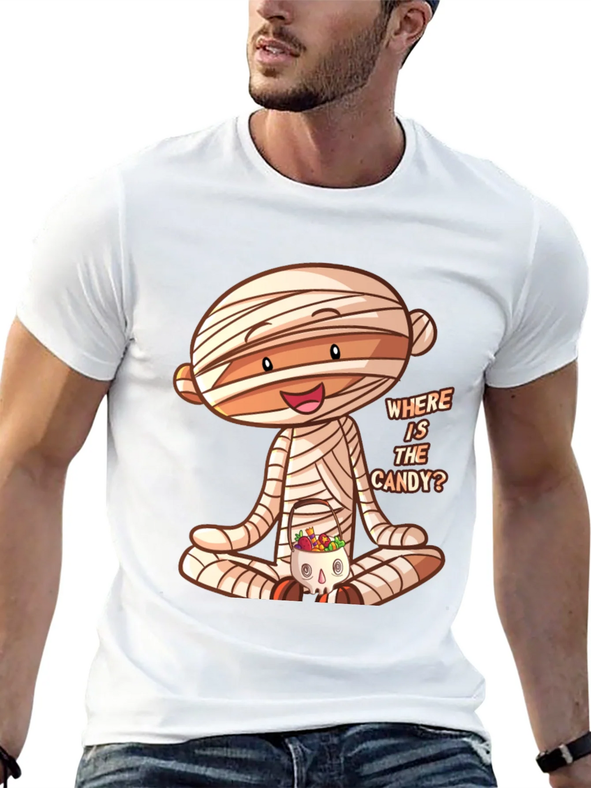 Halloween Mummy Candy T-Shirt product image 9