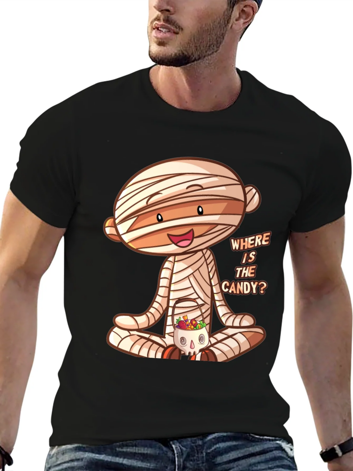 Halloween Mummy Candy T-Shirt product image 4