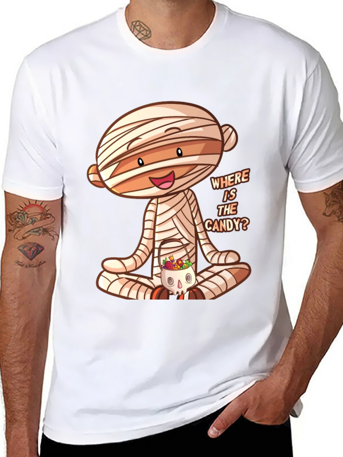 Halloween Mummy Candy T-Shirt product image 5