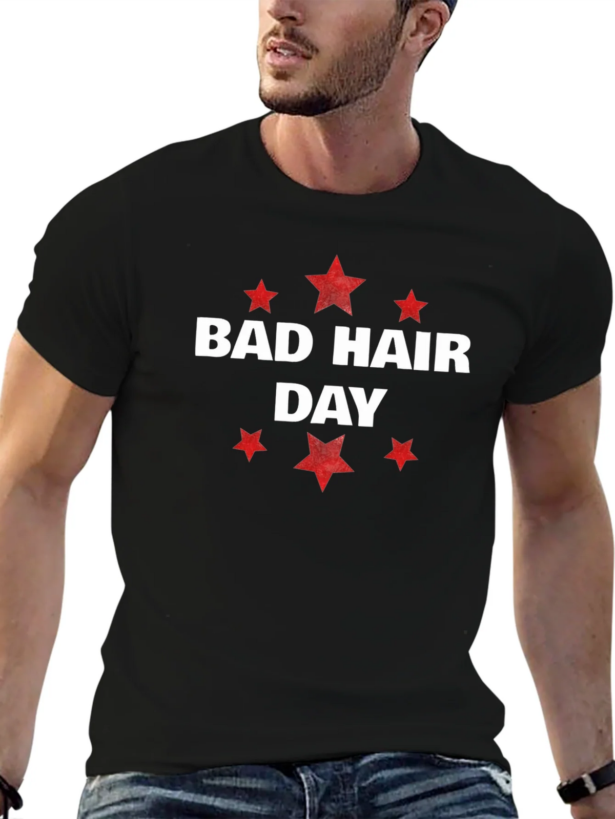 Bad Hair Day Graphic Tee - Unisex Cotton T-Shirt product image 6