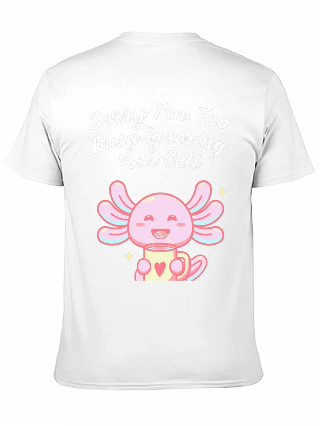 Ignoring Call Axolotl Black T-Shirt product image 10