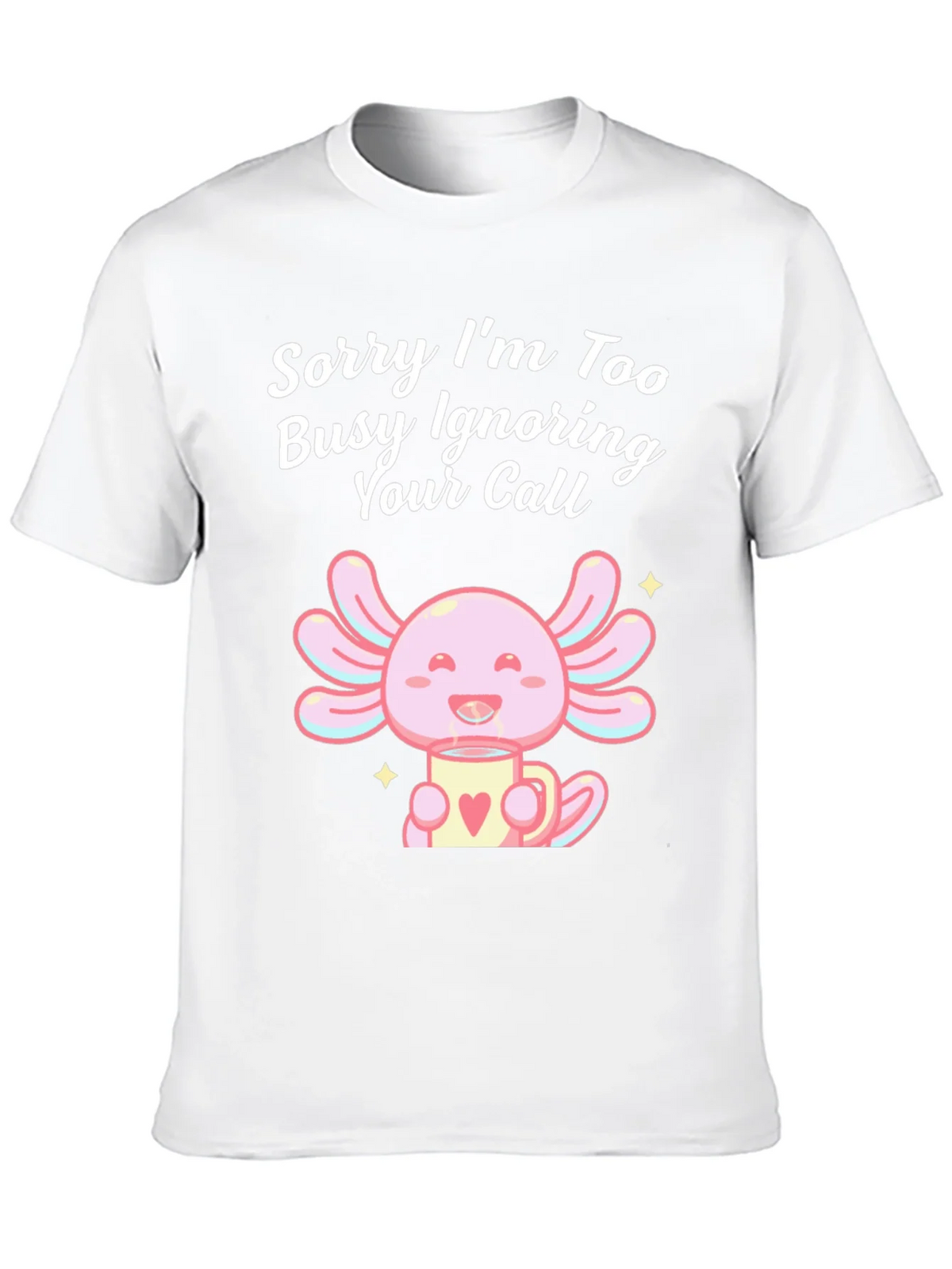 Ignoring Call Axolotl Black T-Shirt product image 9