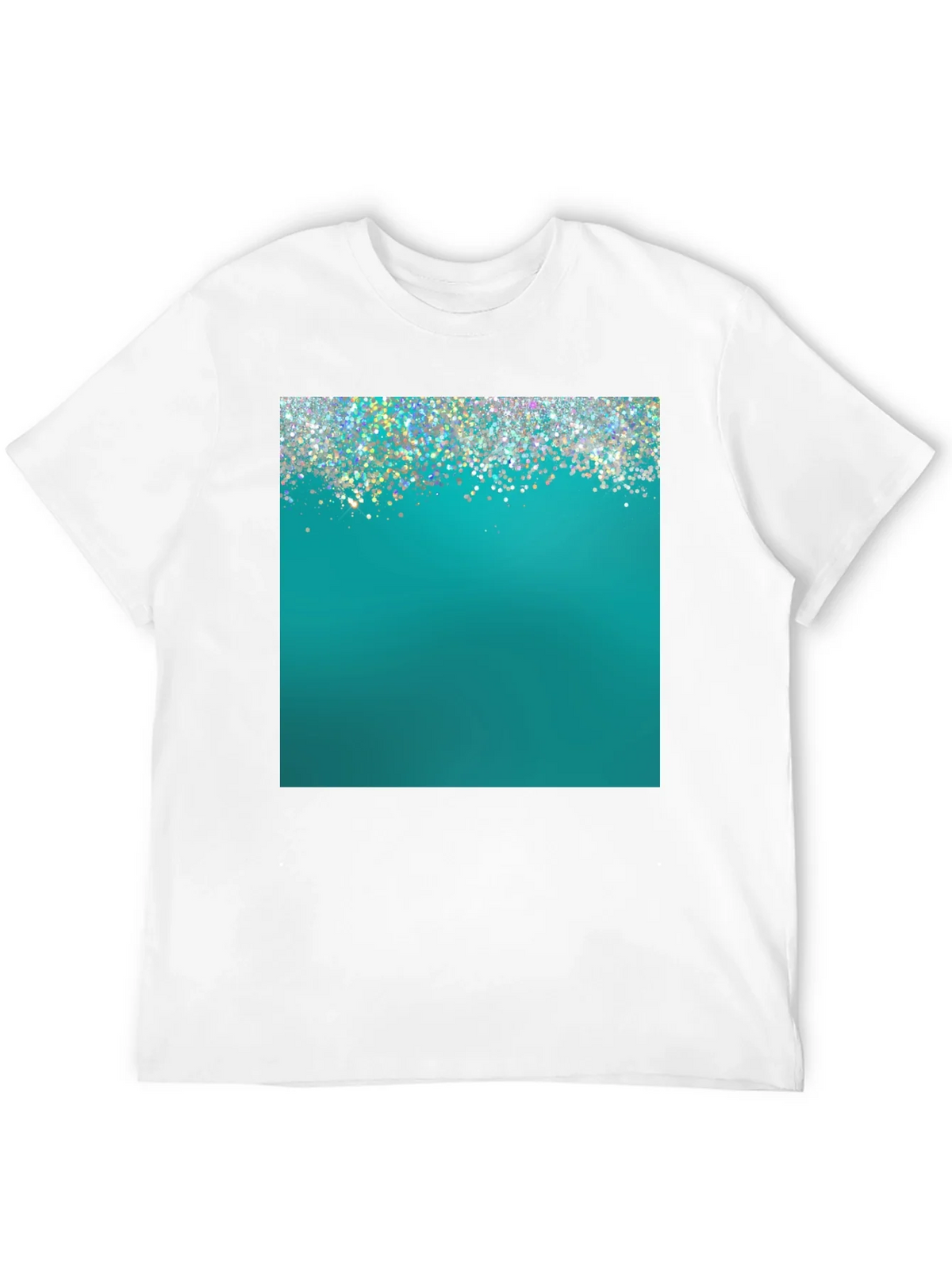 Teal Sparkle Graphic Tee - Modern Style product image 8