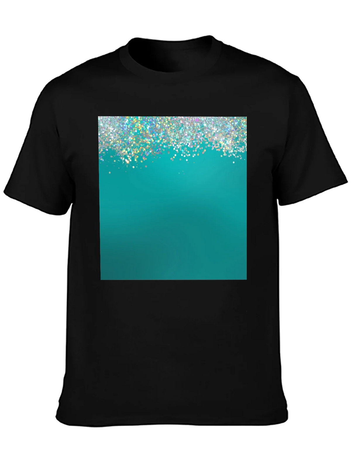 Teal Sparkle Graphic Tee - Modern Style product image 3