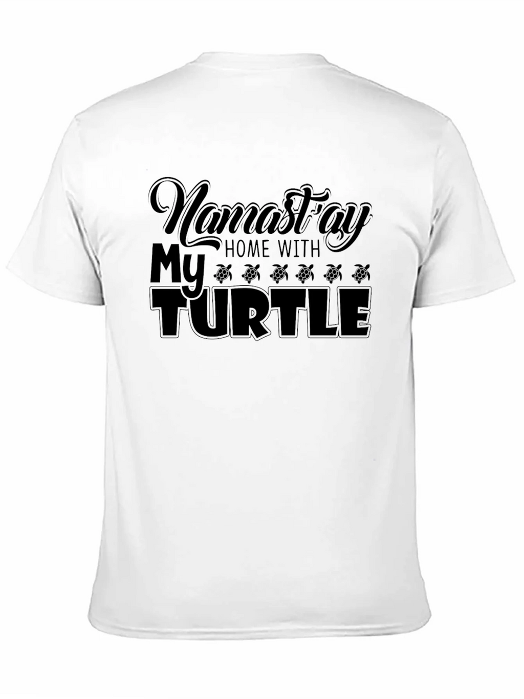 Namastay Home With My Turtle Black T-Shirt product image 10