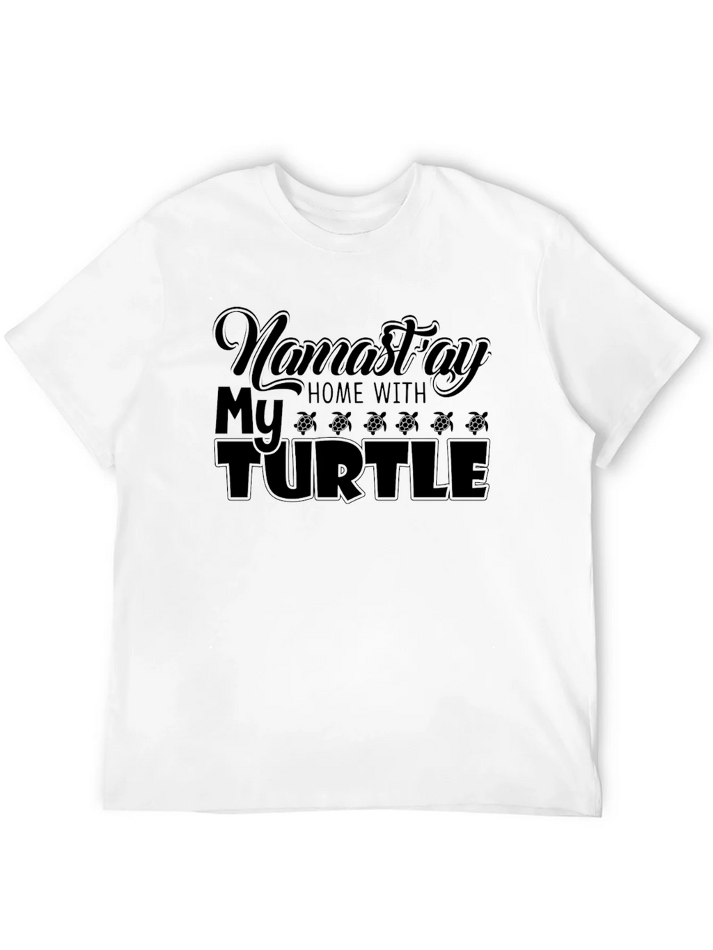 Namastay Home With My Turtle Black T-Shirt product image 11