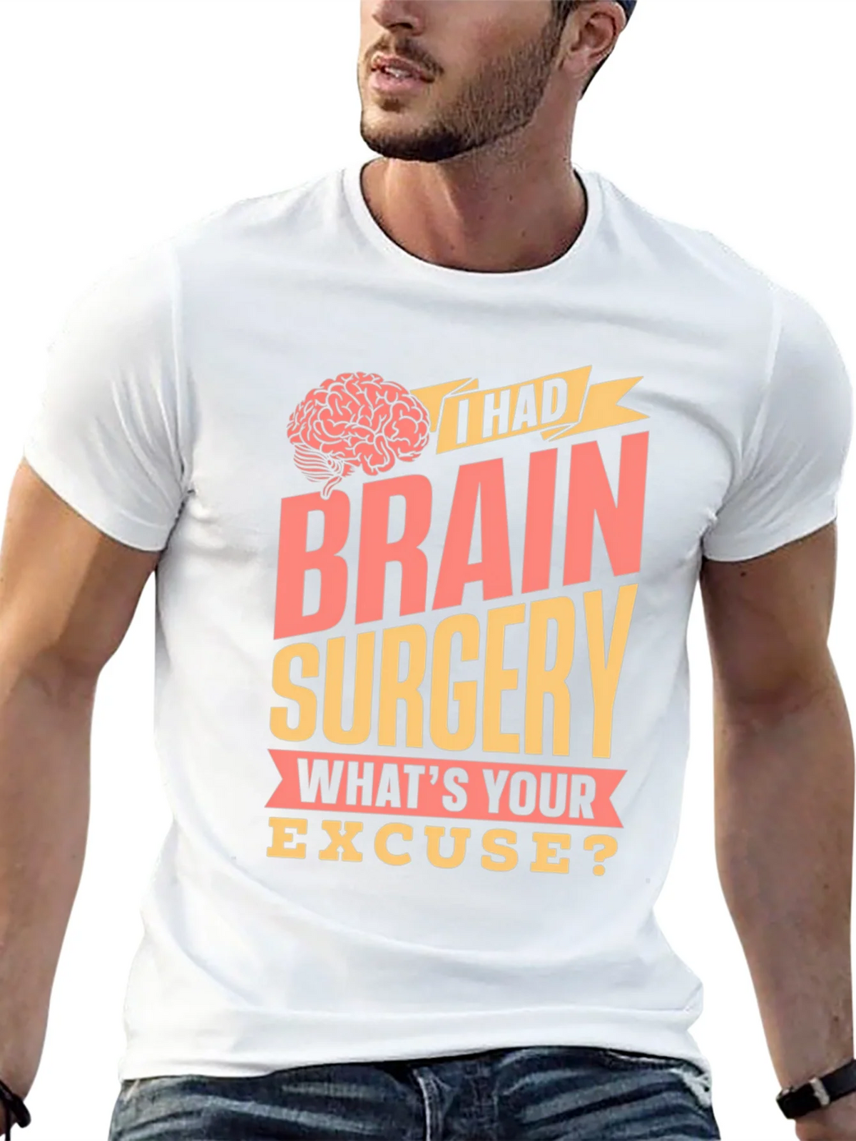 Brain Surgery Excuse Graphic Tee product image 12