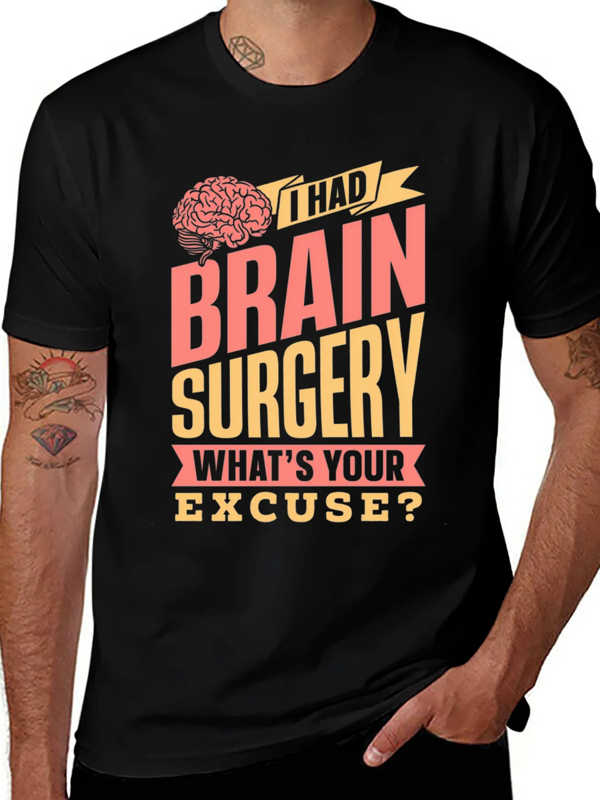 Brain Surgery Excuse Graphic Tee product image 1