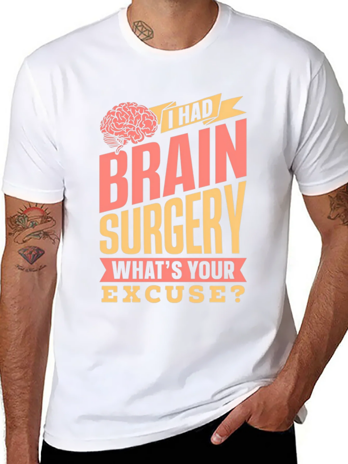 Brain Surgery Excuse Graphic Tee product image 7