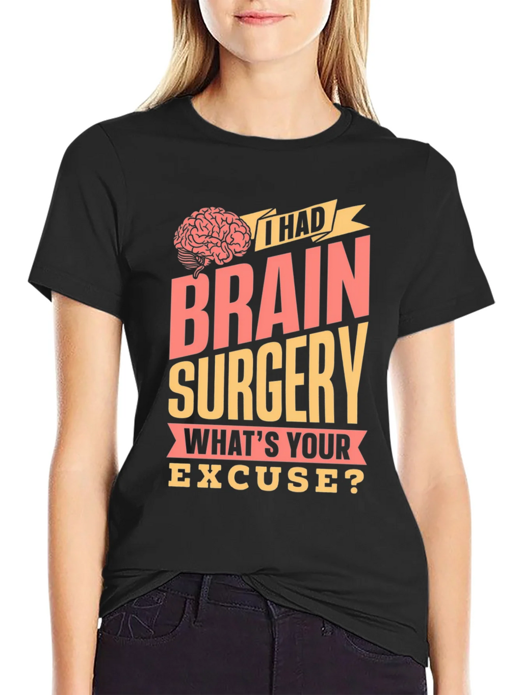 Brain Surgery Excuse Graphic Tee product image 2