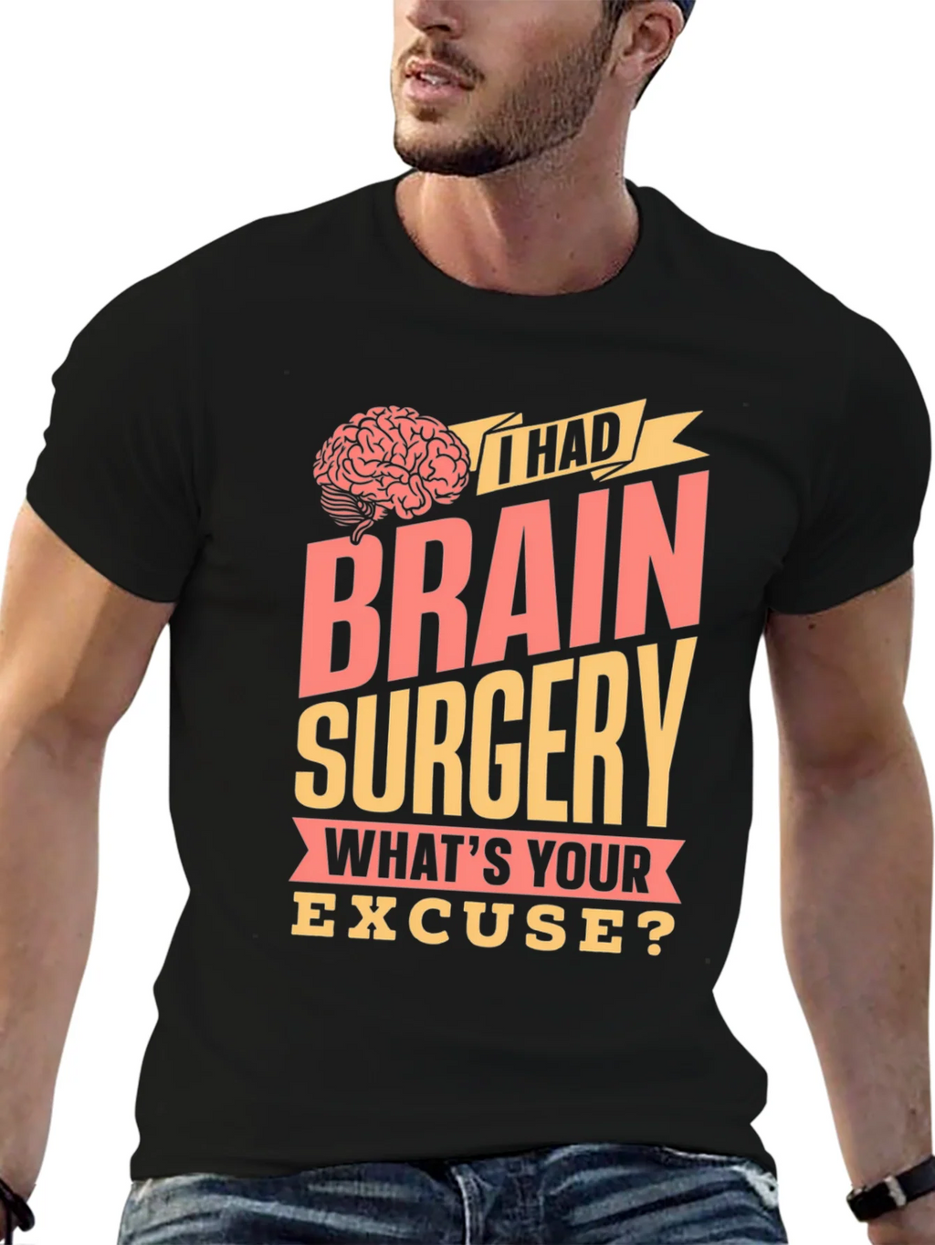Brain Surgery Excuse Graphic Tee product image 6