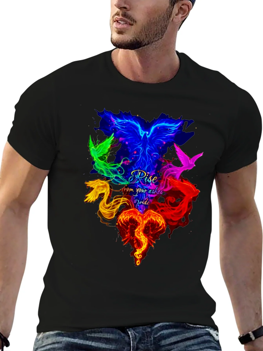 Rise From Ashes Phoenix Pride T-Shirt product image 6