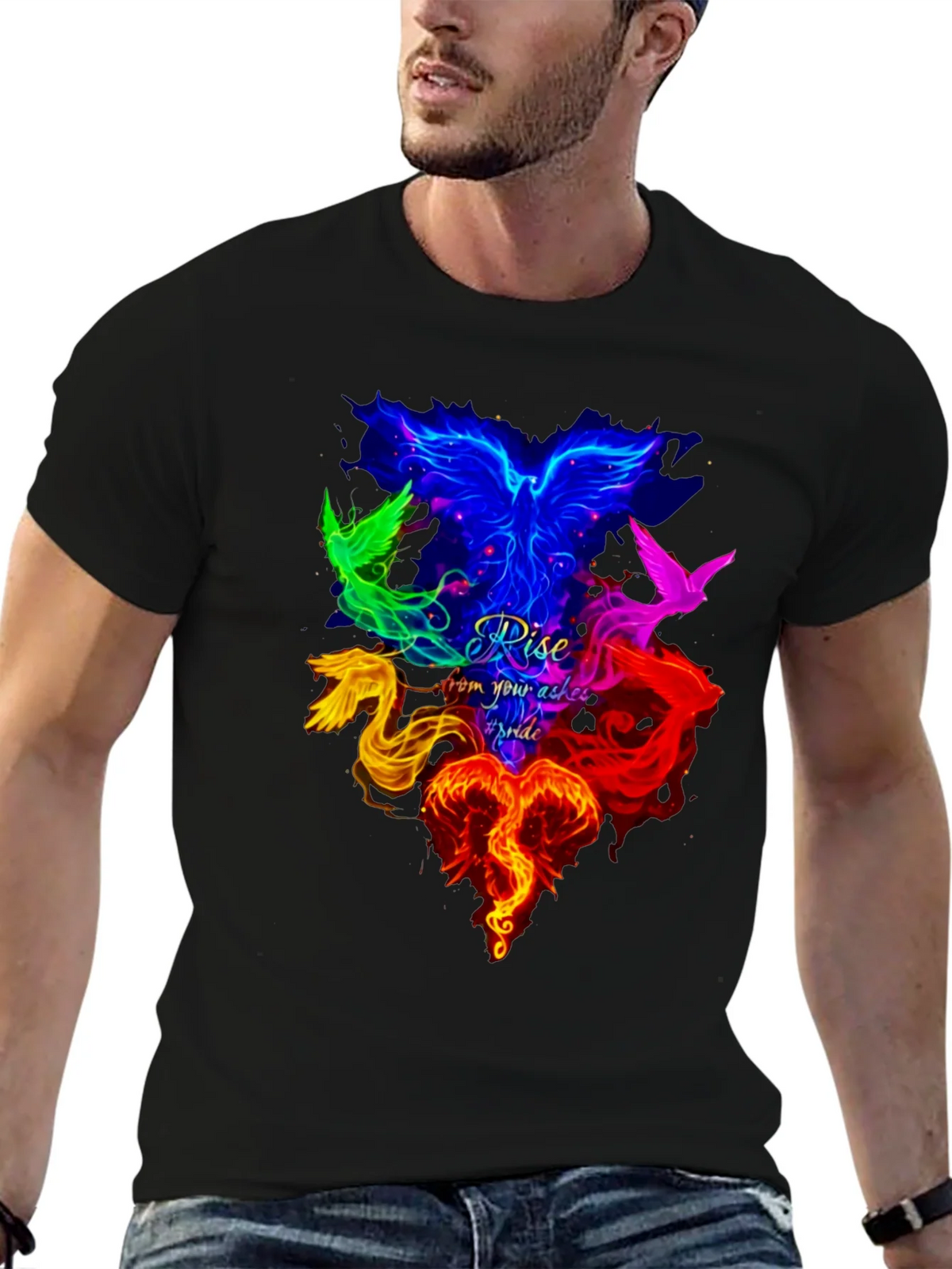 Rise From Ashes Phoenix Pride T-Shirt product image 6