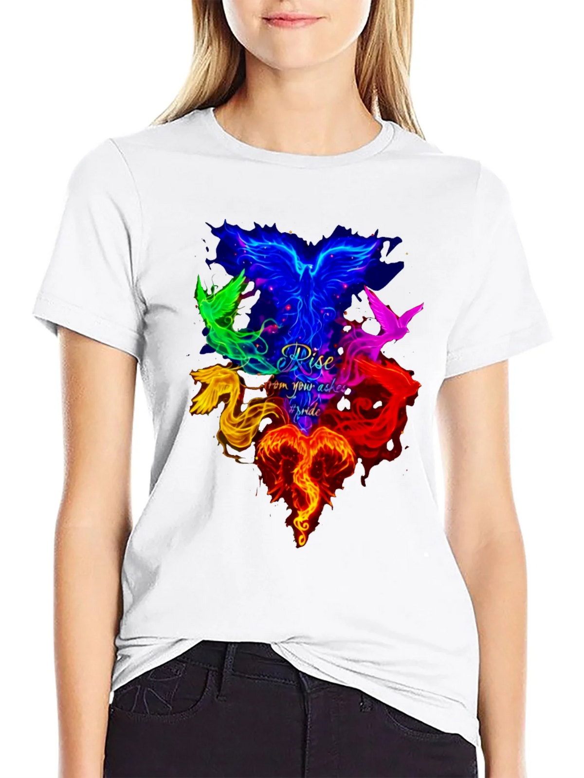 Rise From Ashes Phoenix Pride T-Shirt product image 8