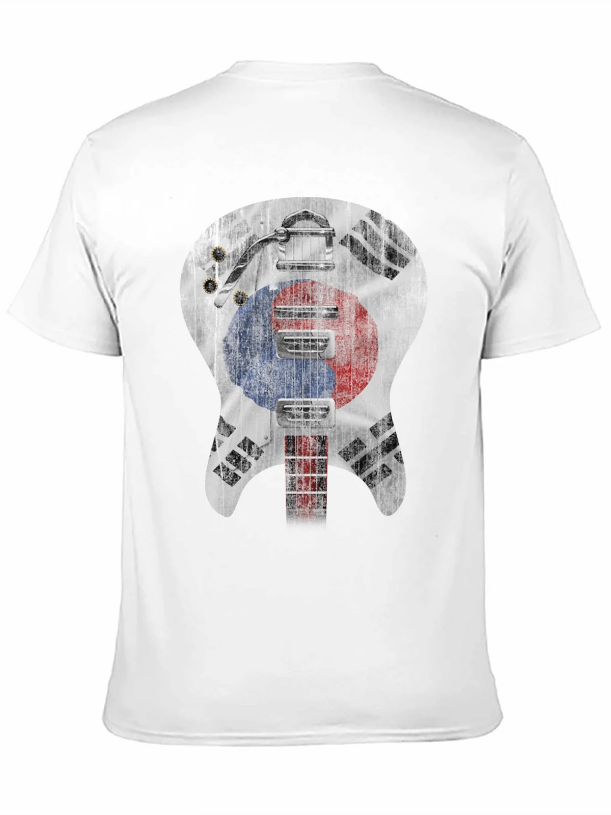 South Korea Flag Guitar Graphic T-Shirt product image 10