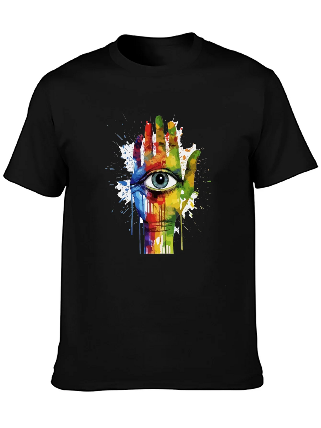 Eye Hand Rainbow Graphic Tee product image 3