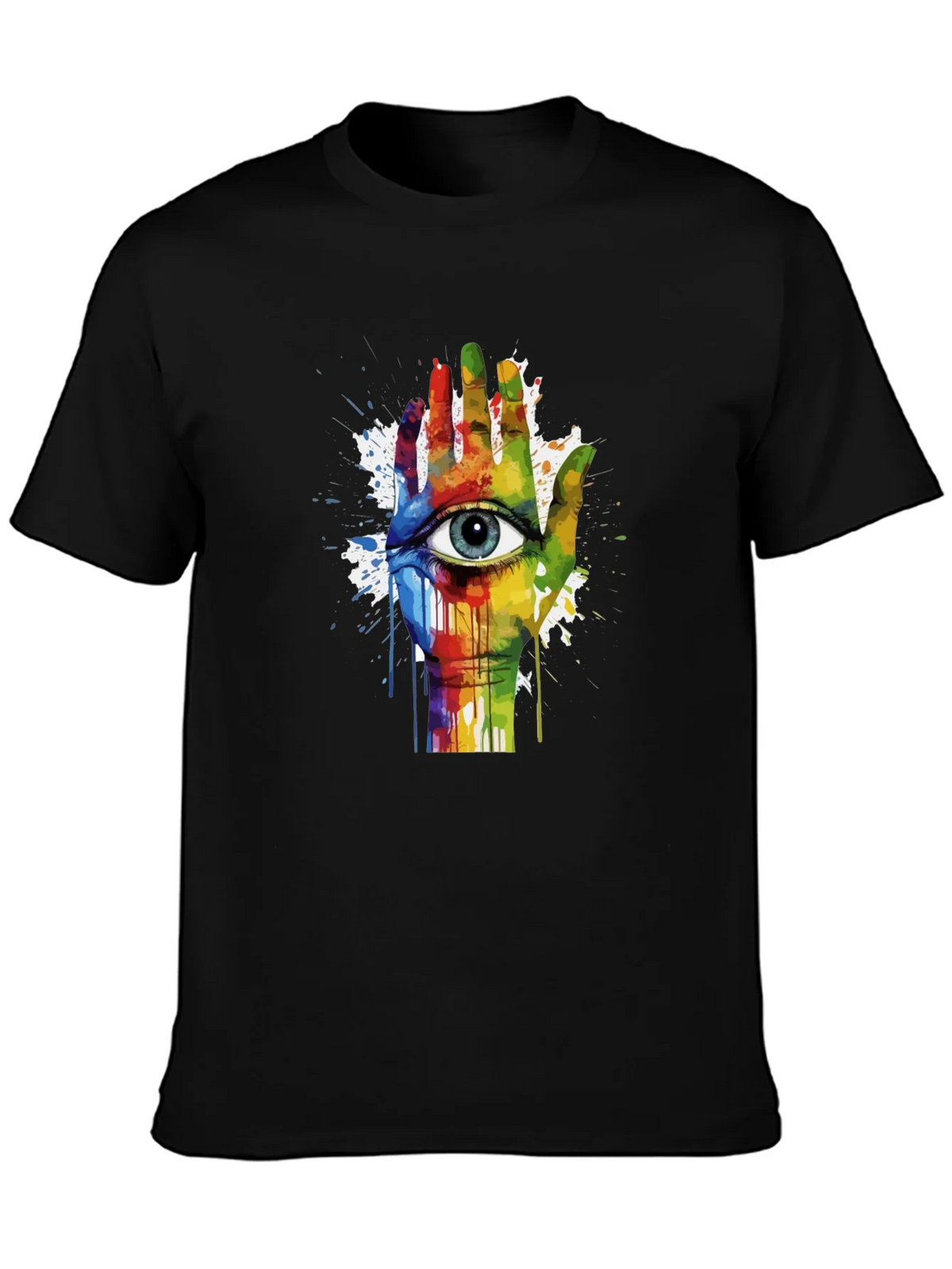 Eye Hand Rainbow Graphic Tee product image 3