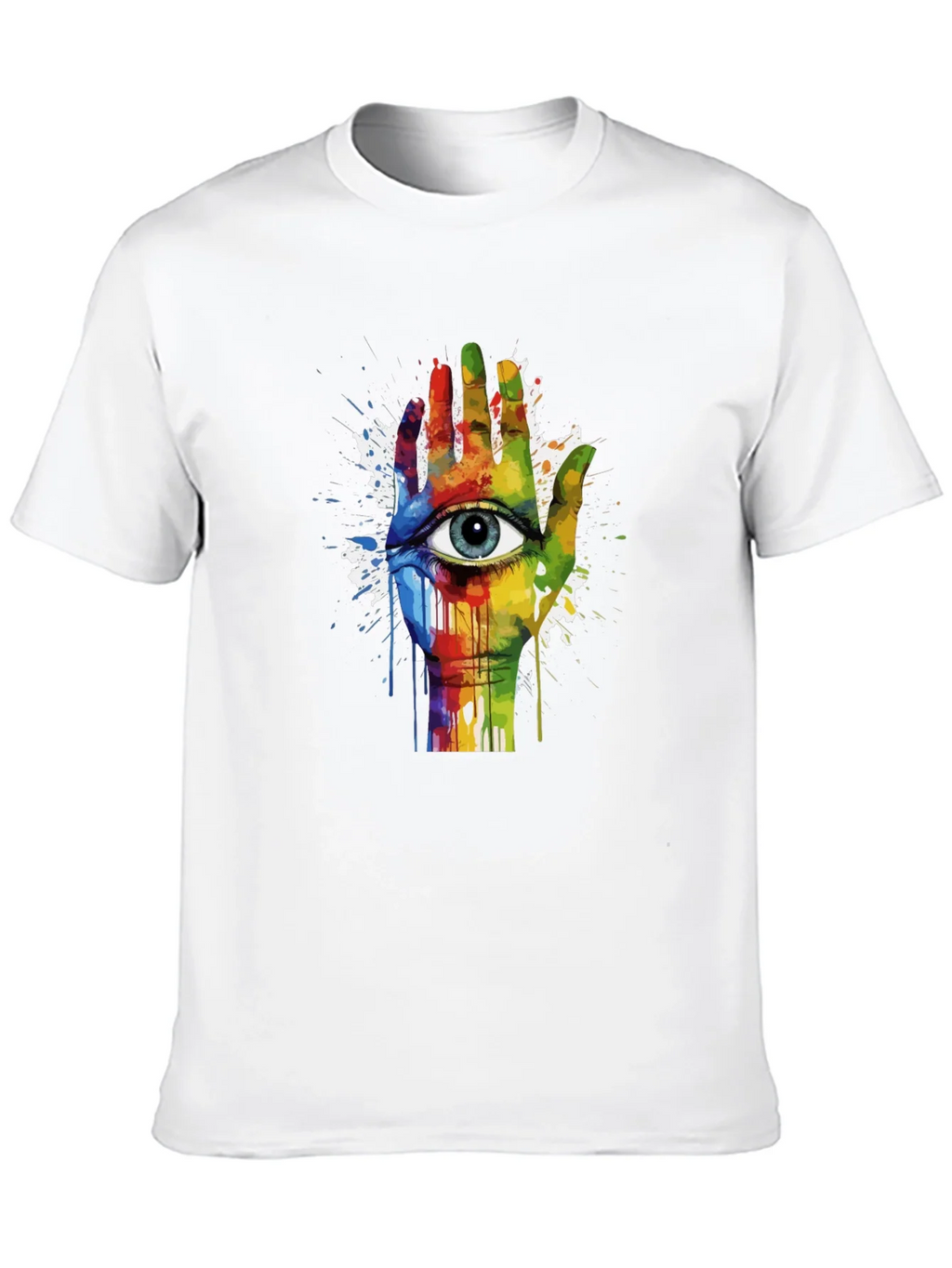 Eye Hand Rainbow Graphic Tee product image 9