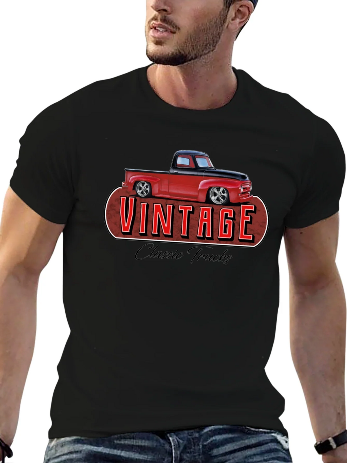 Vintage Classic Truck Graphic T-Shirt product image 6
