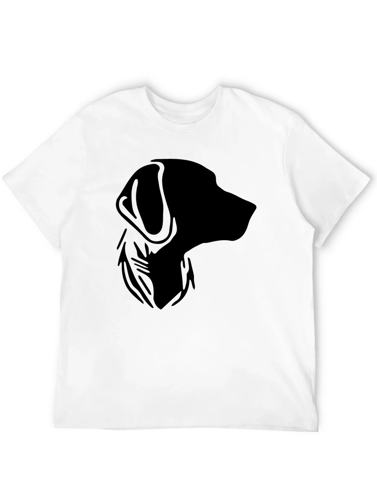 Dog Silhouette Graphic Black T-Shirt product image 1