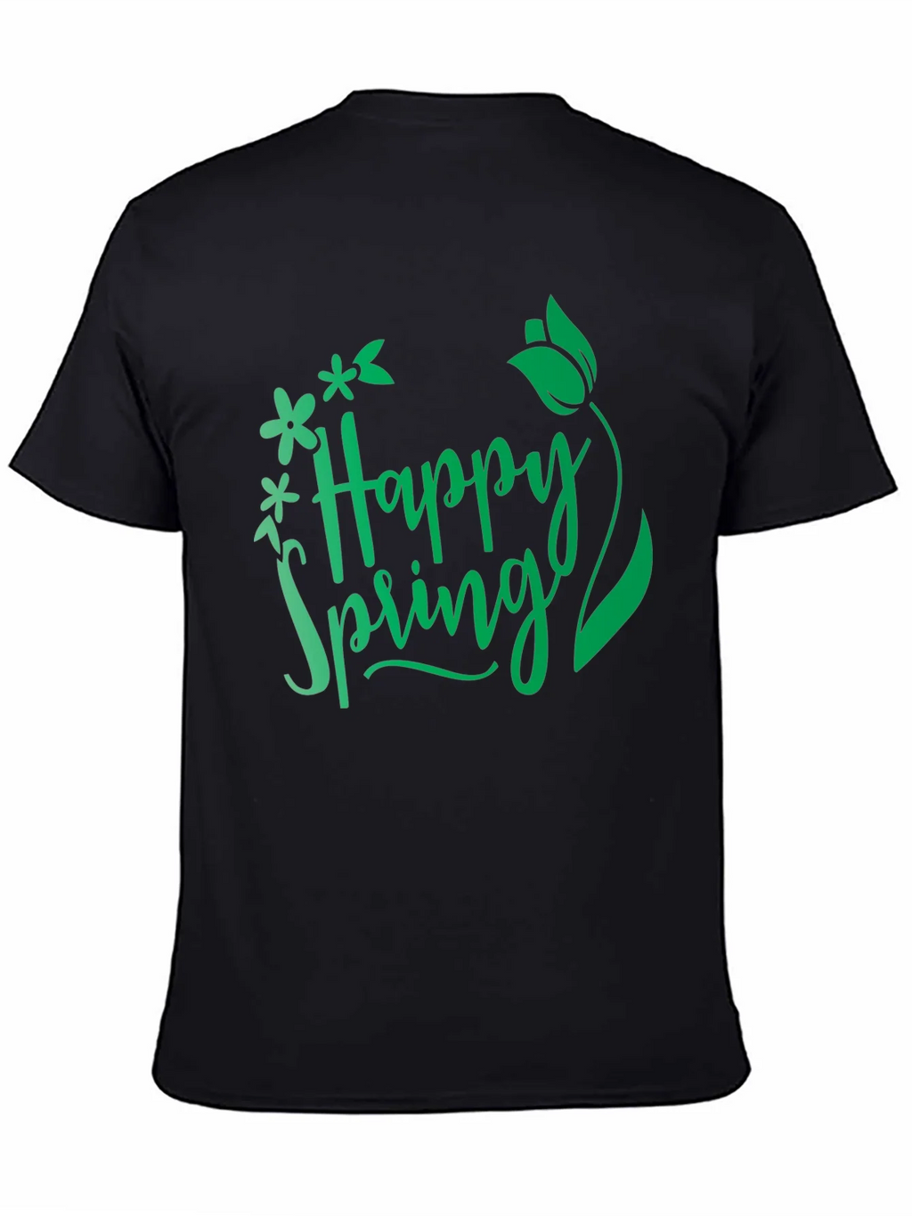 Happy Spring Graphic T-Shirt - Black product image 4