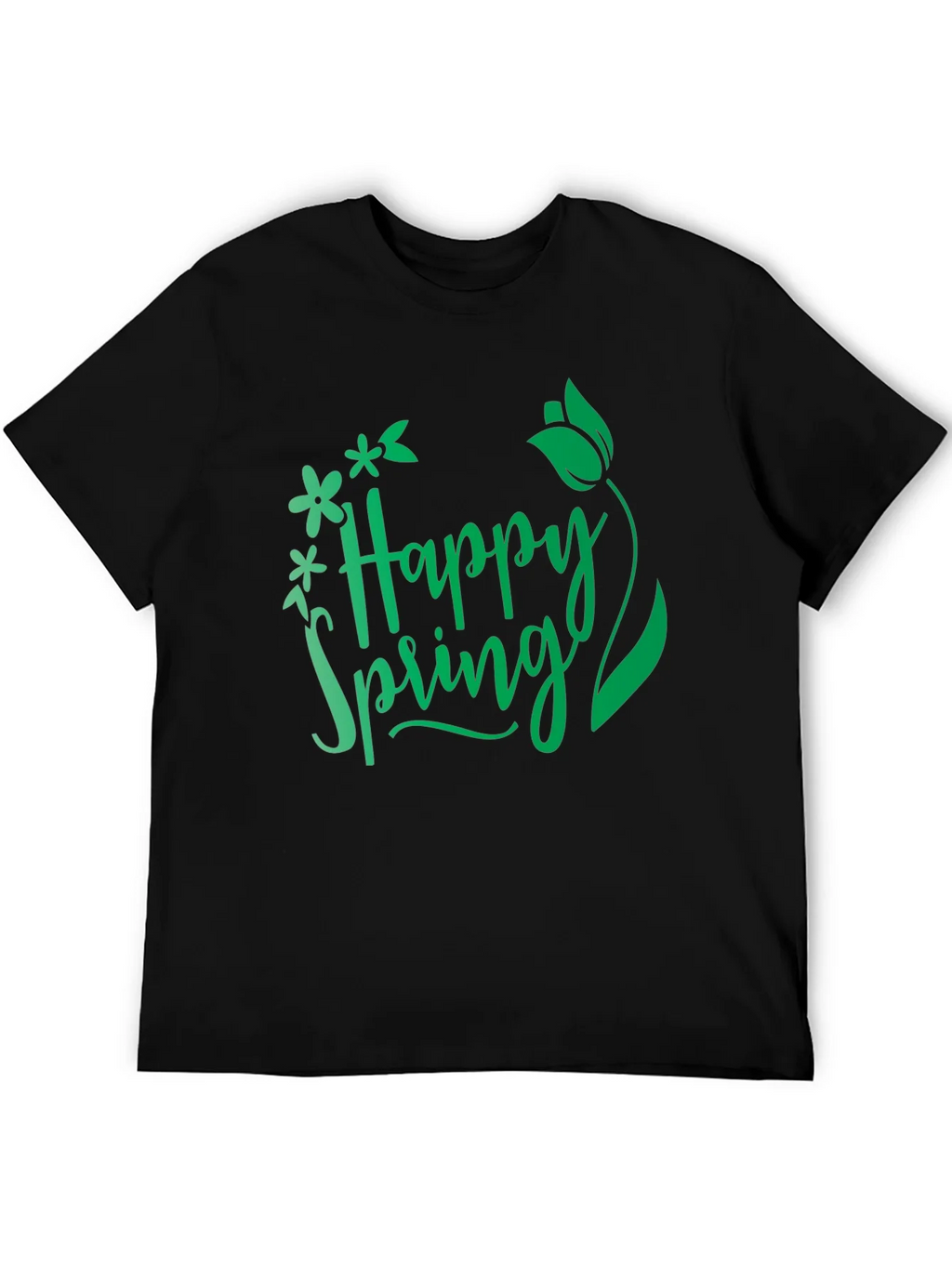 Happy Spring Graphic T-Shirt - Black product image 5