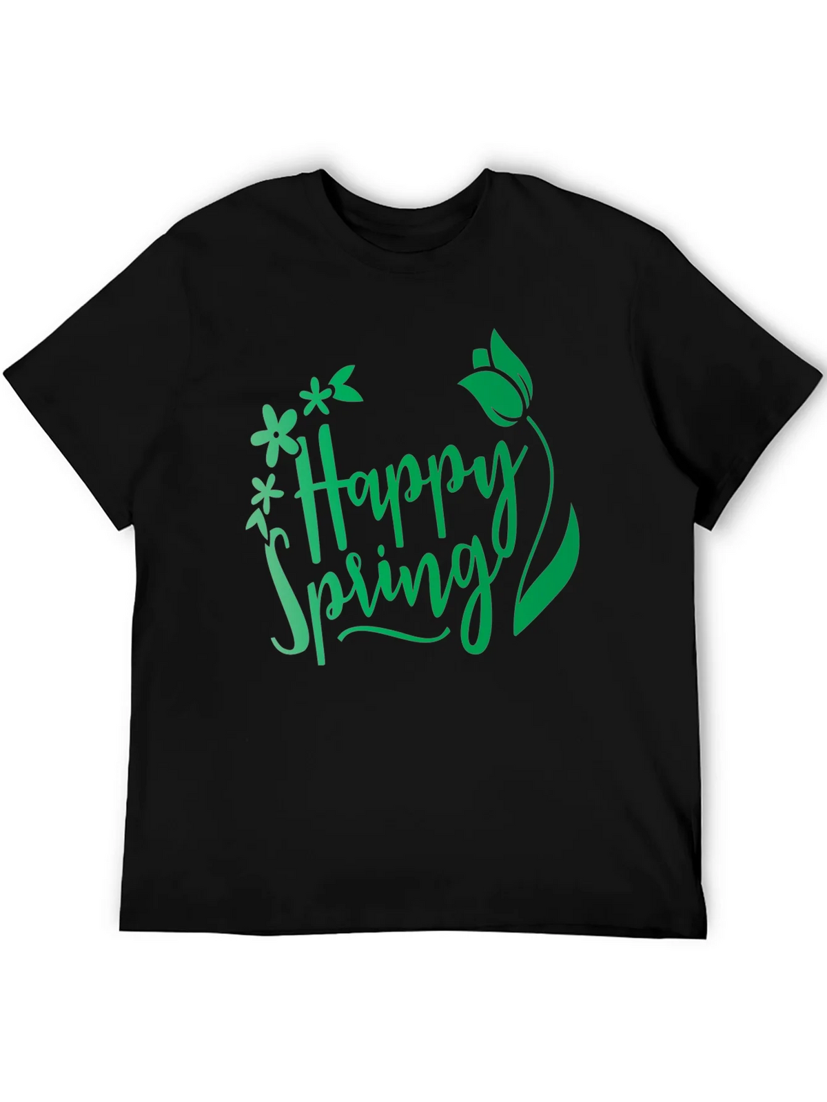 Happy Spring Graphic T-Shirt - Black product image 5