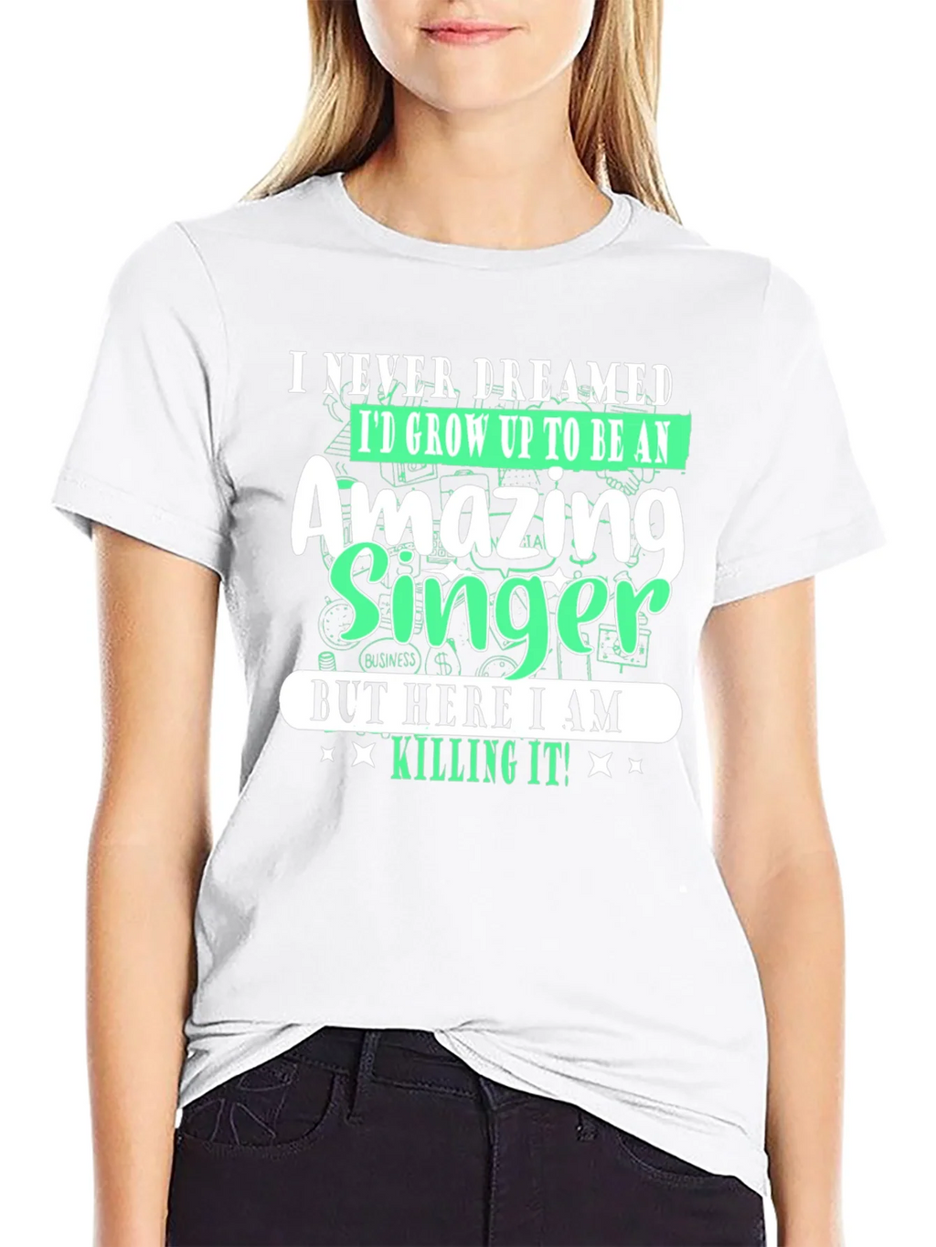 Amazing Singer T-Shirt - I Never Dreamed product image 8