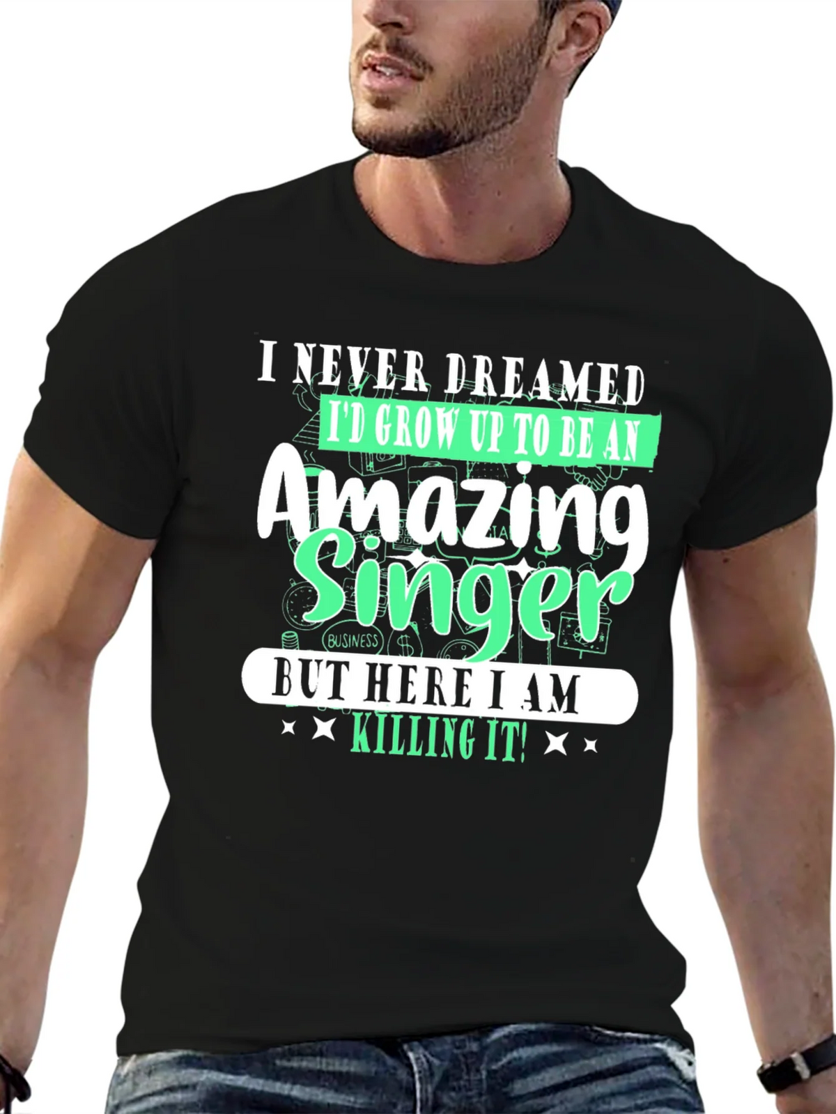 Amazing Singer T-Shirt - I Never Dreamed product image 6