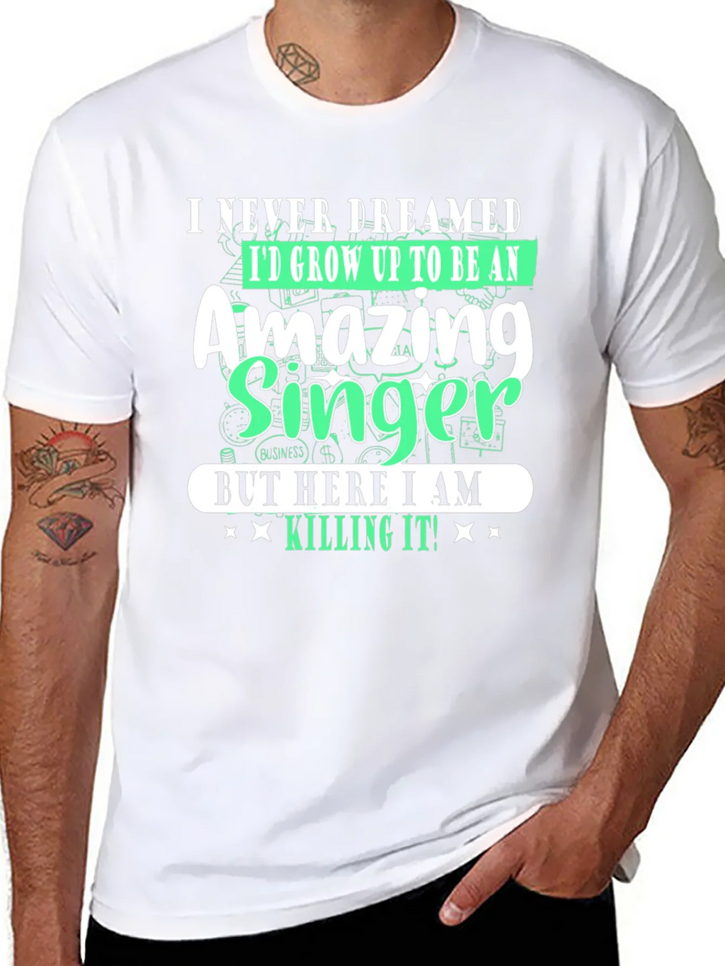 Amazing Singer T-Shirt - I Never Dreamed product image 7