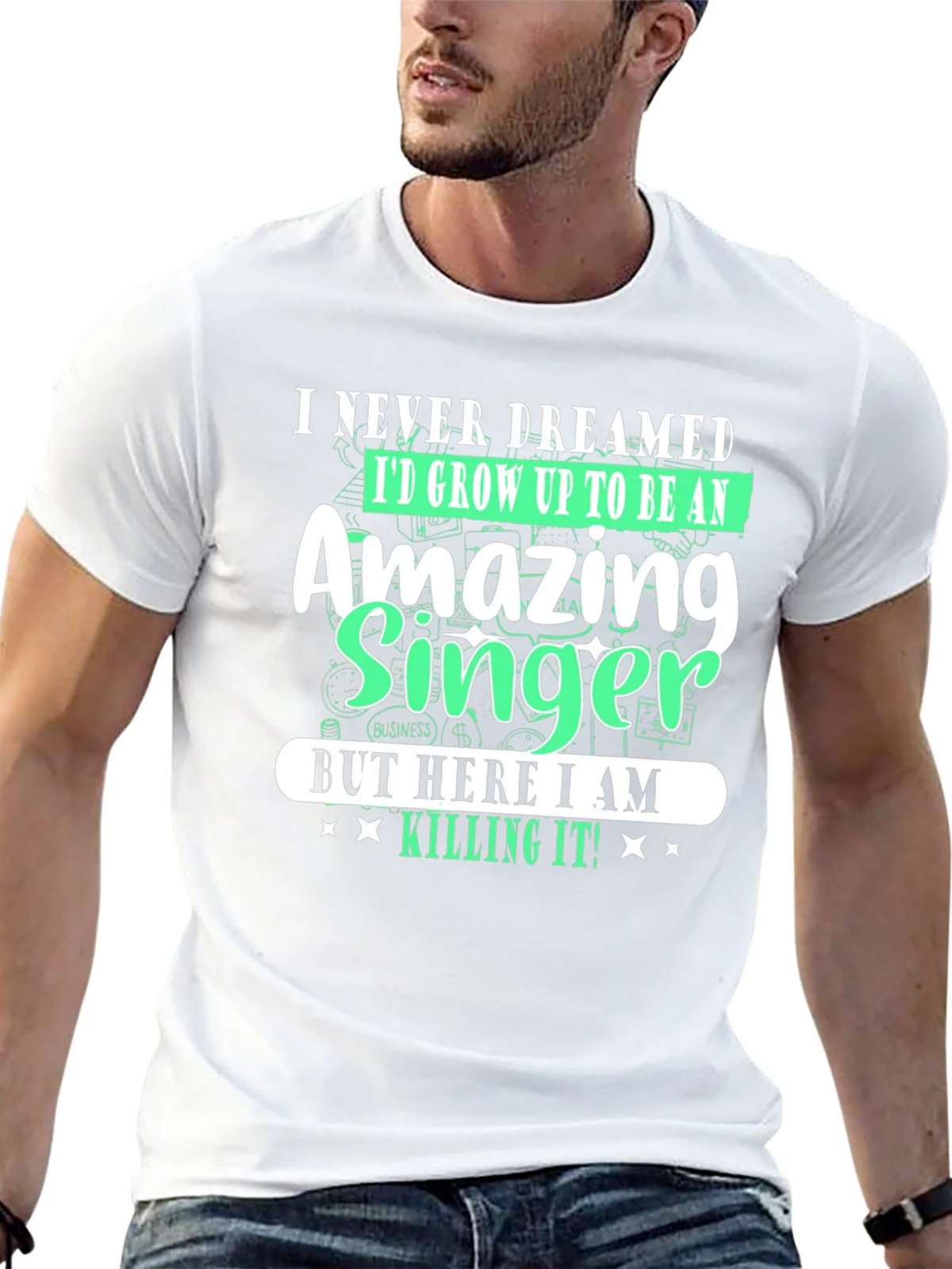 Amazing Singer T-Shirt - I Never Dreamed product image 12