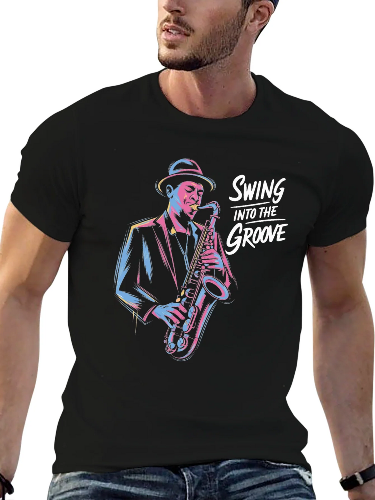 Swing Into The Groove Black T-Shirt product image 6