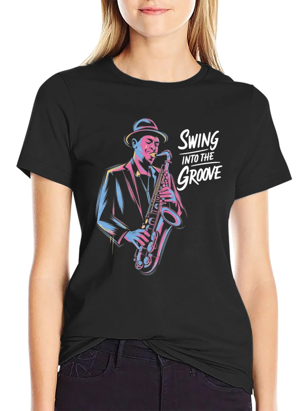 Swing Into The Groove Black T-Shirt product image 2