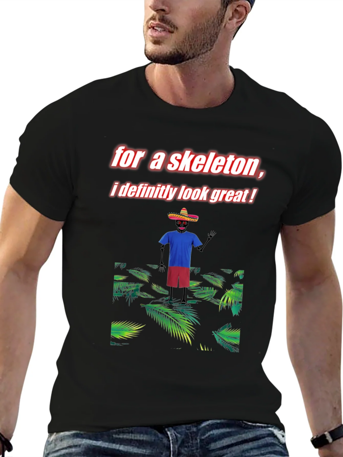Skeleton Graphic Tee - Look Great! product image 6