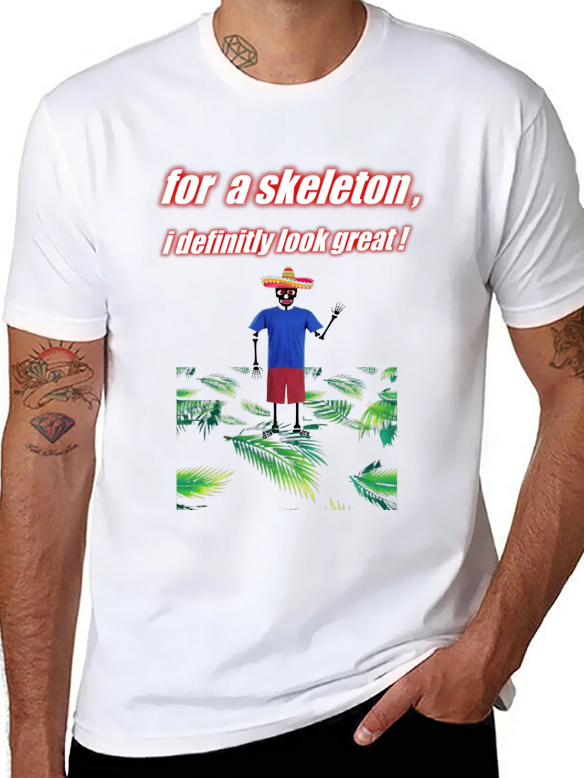 Skeleton Graphic Tee - Look Great! product image 7