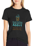 Iced Coffee Addict Graphic Tee product image 1