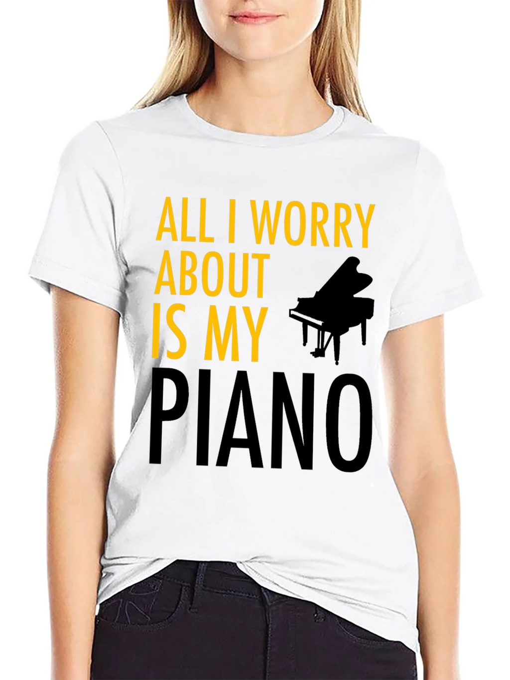 All I Worry About is My Piano T-Shirt product image 6