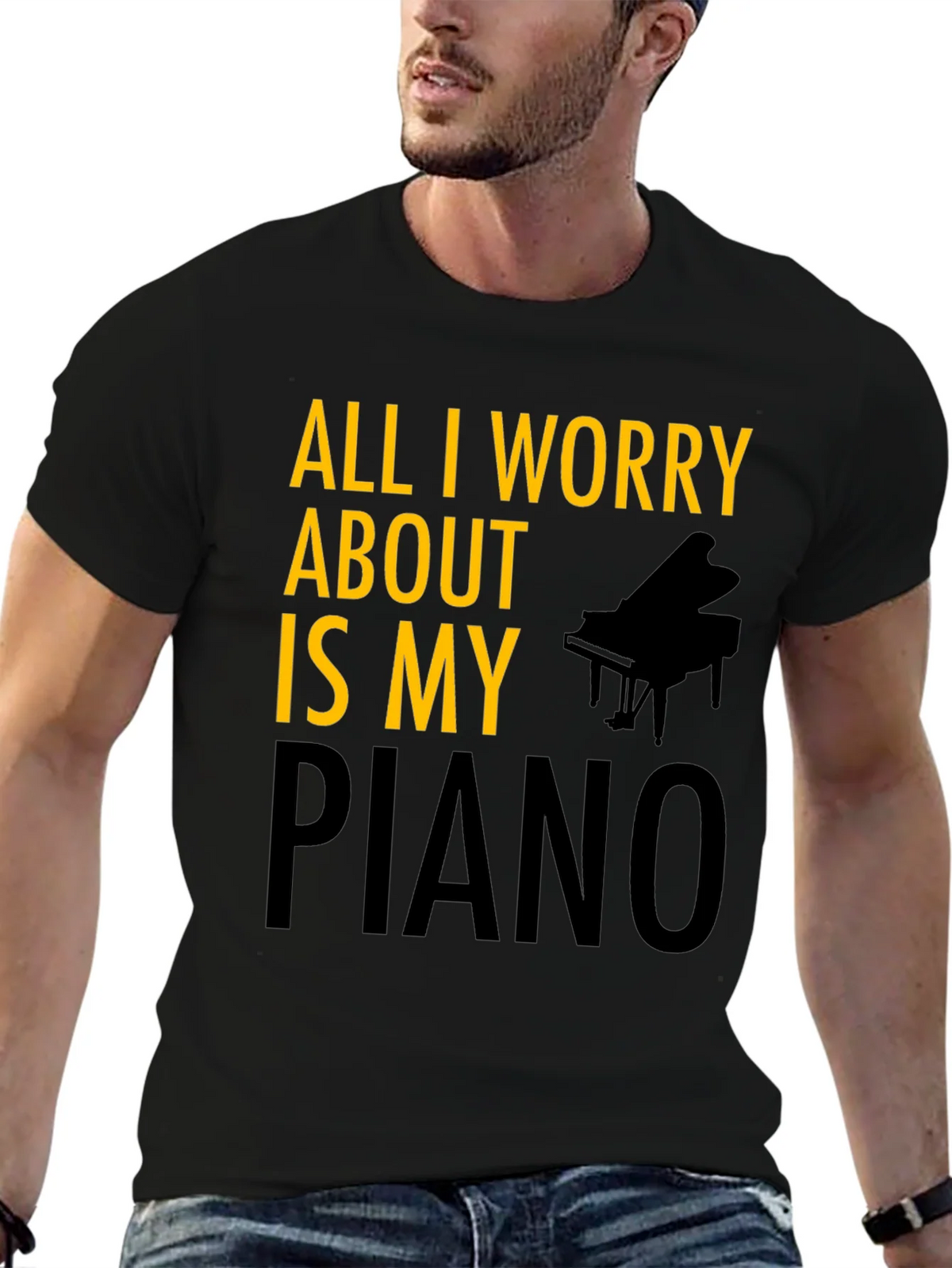 All I Worry About is My Piano T-Shirt product image 4