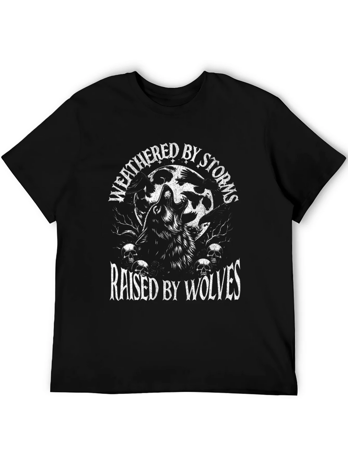 Weathered By Storms Raised By Wolves Graphic T-Shirt product image 5