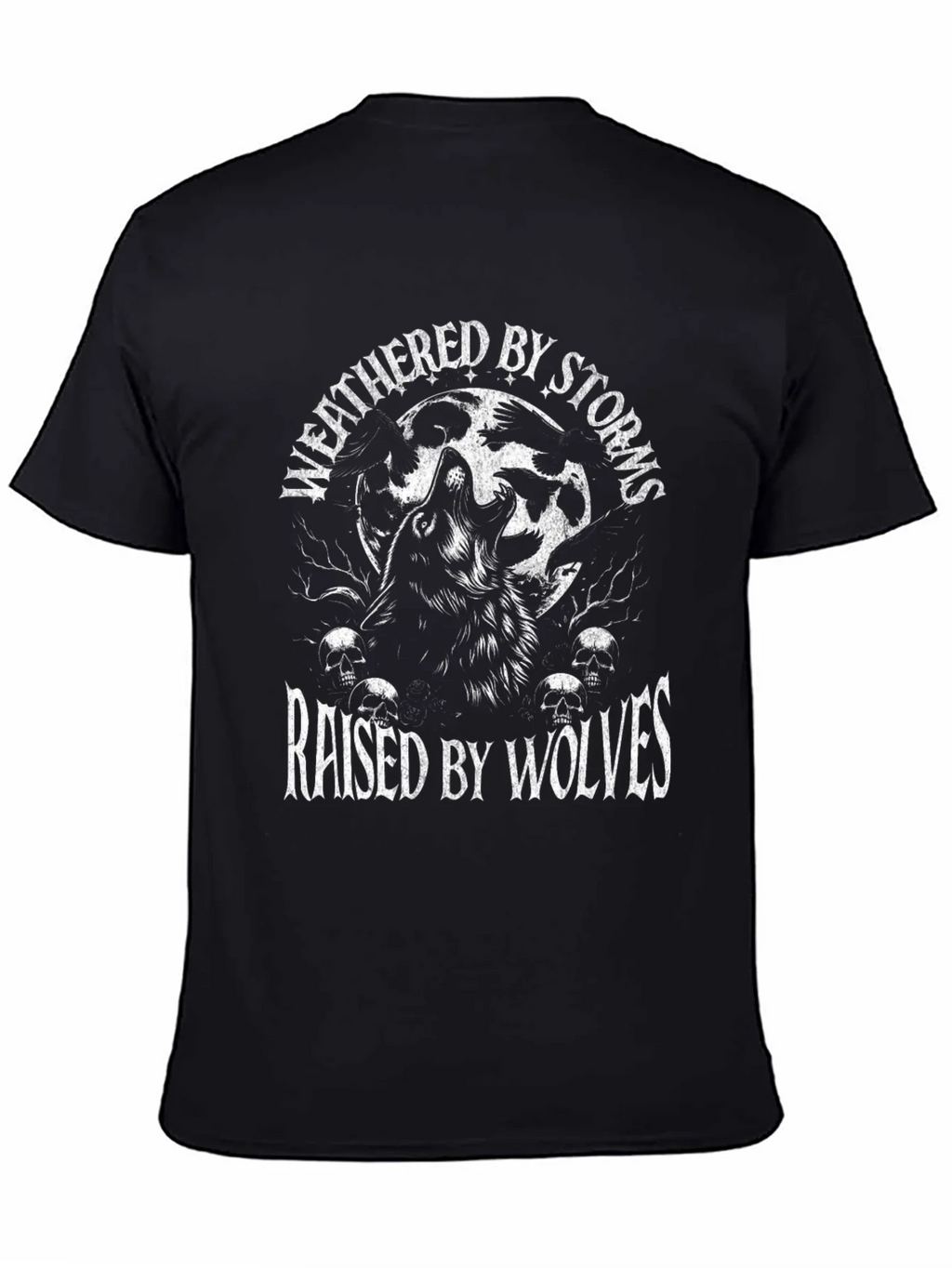 Weathered By Storms Raised By Wolves Graphic T-Shirt product image 4