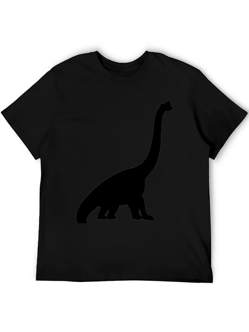 Dino Silhouette Tee - Black Cotton Casual Shirt product image 5