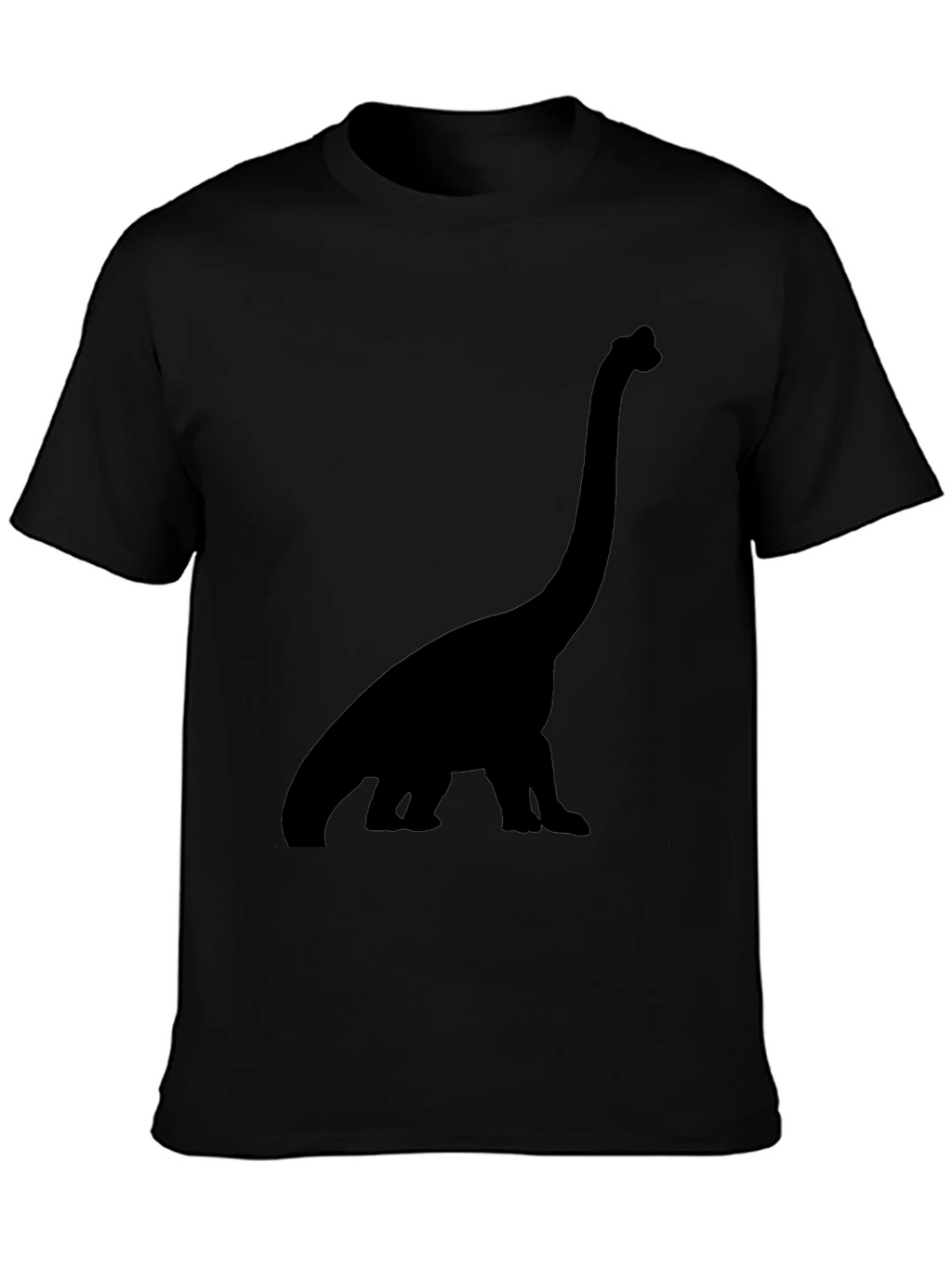Dino Silhouette Tee - Black Cotton Casual Shirt product image 3