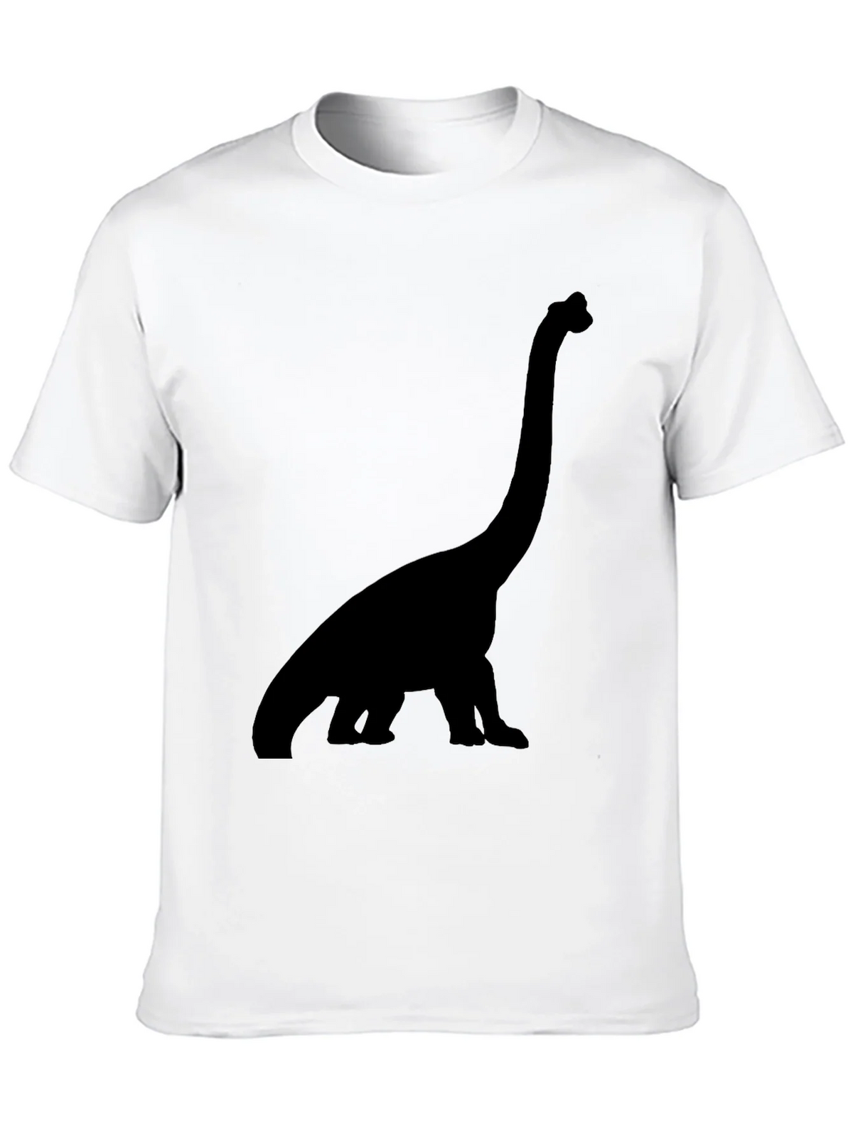 Dino Silhouette Tee - Black Cotton Casual Shirt product image 8