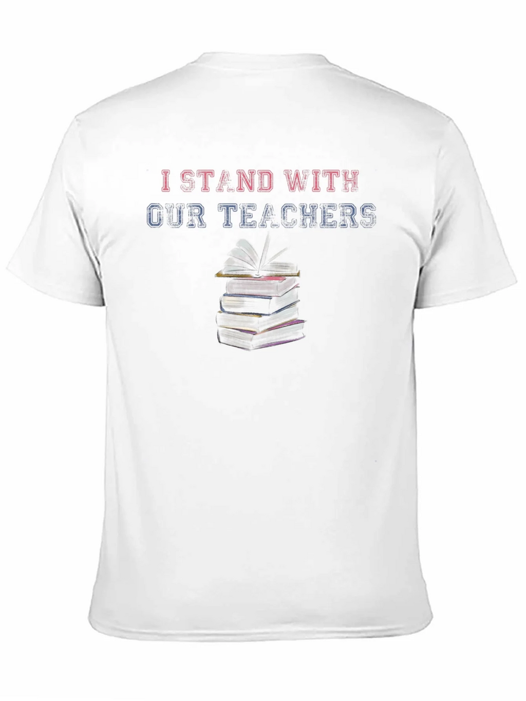 I Stand With Our Teachers Black T-Shirt product image 10
