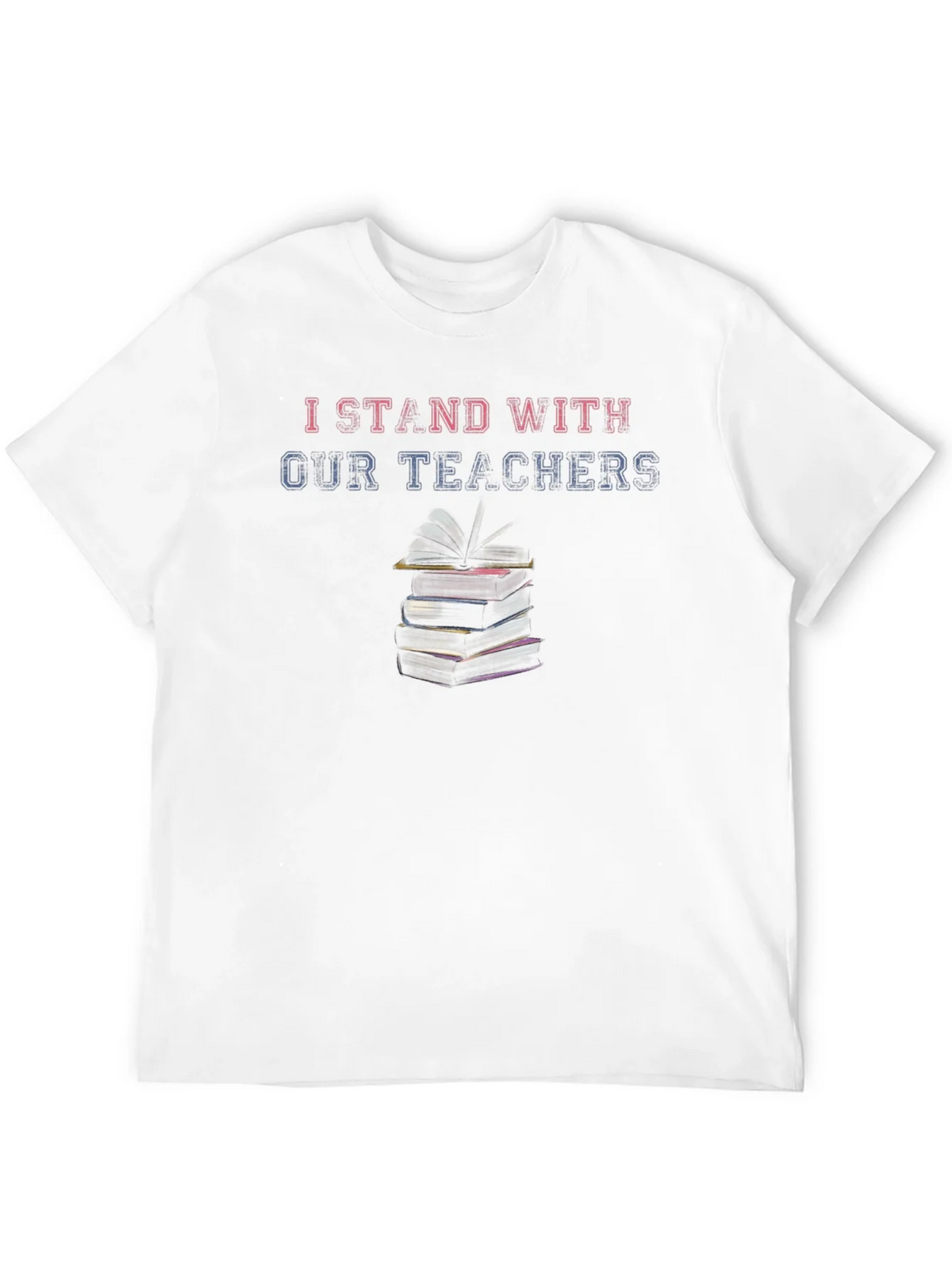 I Stand With Our Teachers Black T-Shirt product image 11