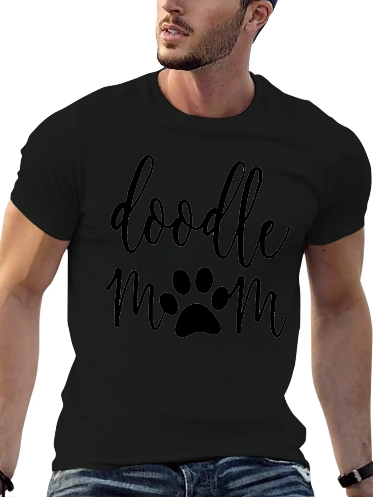 Doodle Mom Black T-Shirt - Dog Lover Tee product image 4